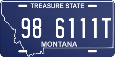 MT license plate 986111T