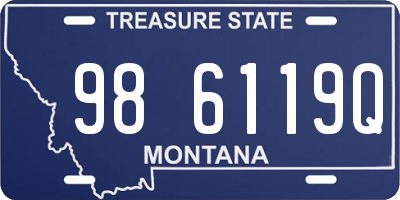 MT license plate 986119Q