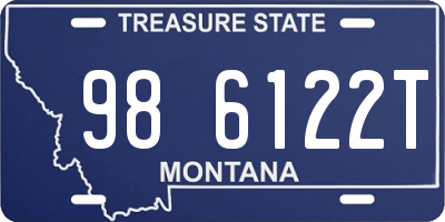 MT license plate 986122T