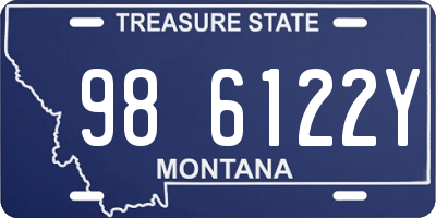 MT license plate 986122Y