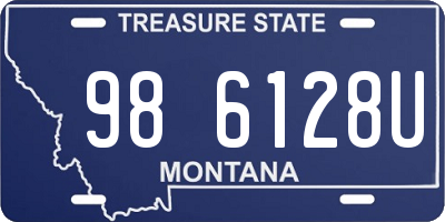 MT license plate 986128U