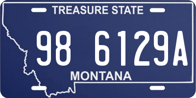 MT license plate 986129A