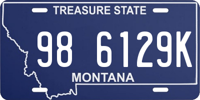 MT license plate 986129K