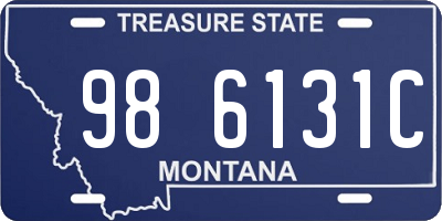 MT license plate 986131C