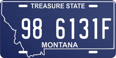 MT license plate 986131F