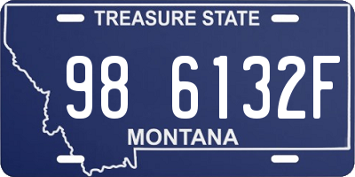 MT license plate 986132F