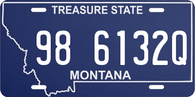MT license plate 986132Q