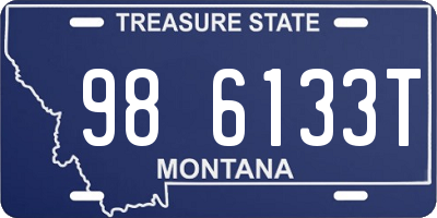 MT license plate 986133T