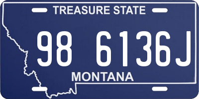 MT license plate 986136J