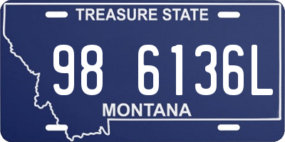 MT license plate 986136L