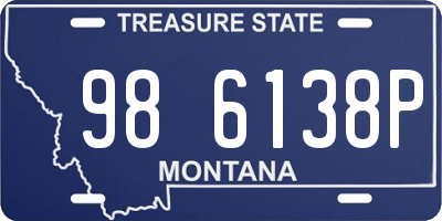 MT license plate 986138P
