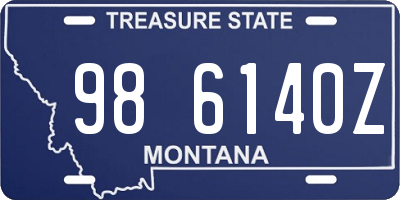 MT license plate 986140Z