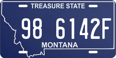 MT license plate 986142F