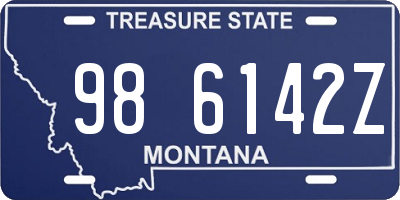 MT license plate 986142Z