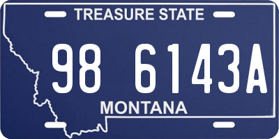 MT license plate 986143A