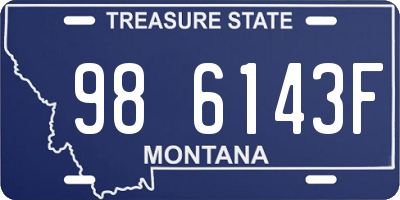 MT license plate 986143F