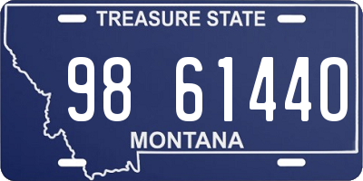 MT license plate 986144O