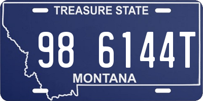 MT license plate 986144T