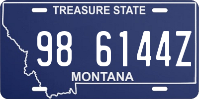 MT license plate 986144Z