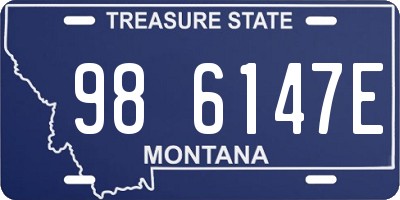 MT license plate 986147E