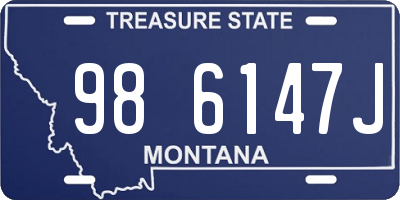 MT license plate 986147J