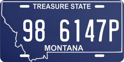 MT license plate 986147P