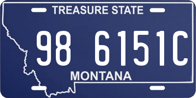 MT license plate 986151C