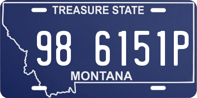 MT license plate 986151P