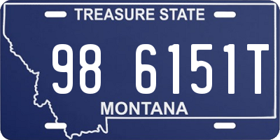 MT license plate 986151T