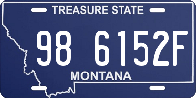 MT license plate 986152F