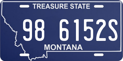 MT license plate 986152S