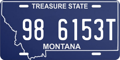 MT license plate 986153T