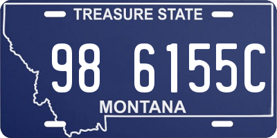 MT license plate 986155C