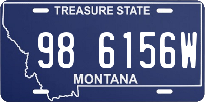 MT license plate 986156W