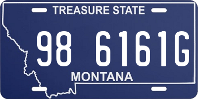 MT license plate 986161G