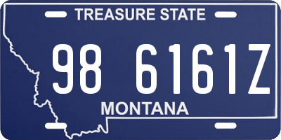 MT license plate 986161Z
