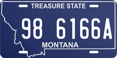 MT license plate 986166A