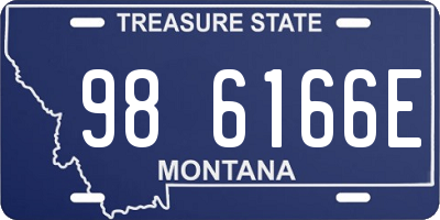 MT license plate 986166E