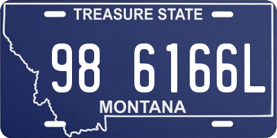 MT license plate 986166L