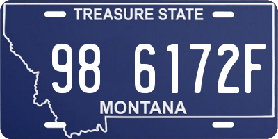 MT license plate 986172F