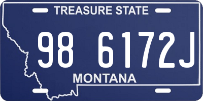 MT license plate 986172J