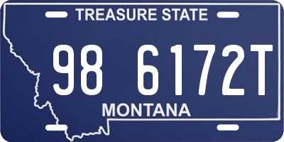 MT license plate 986172T