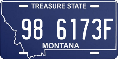 MT license plate 986173F