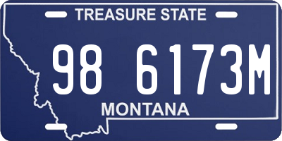 MT license plate 986173M