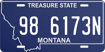 MT license plate 986173N