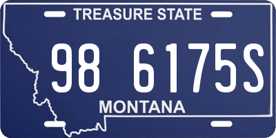 MT license plate 986175S