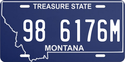 MT license plate 986176M