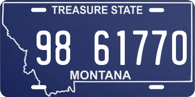 MT license plate 986177O