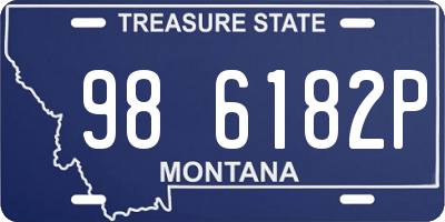 MT license plate 986182P