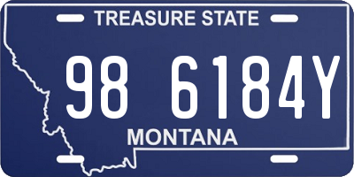 MT license plate 986184Y